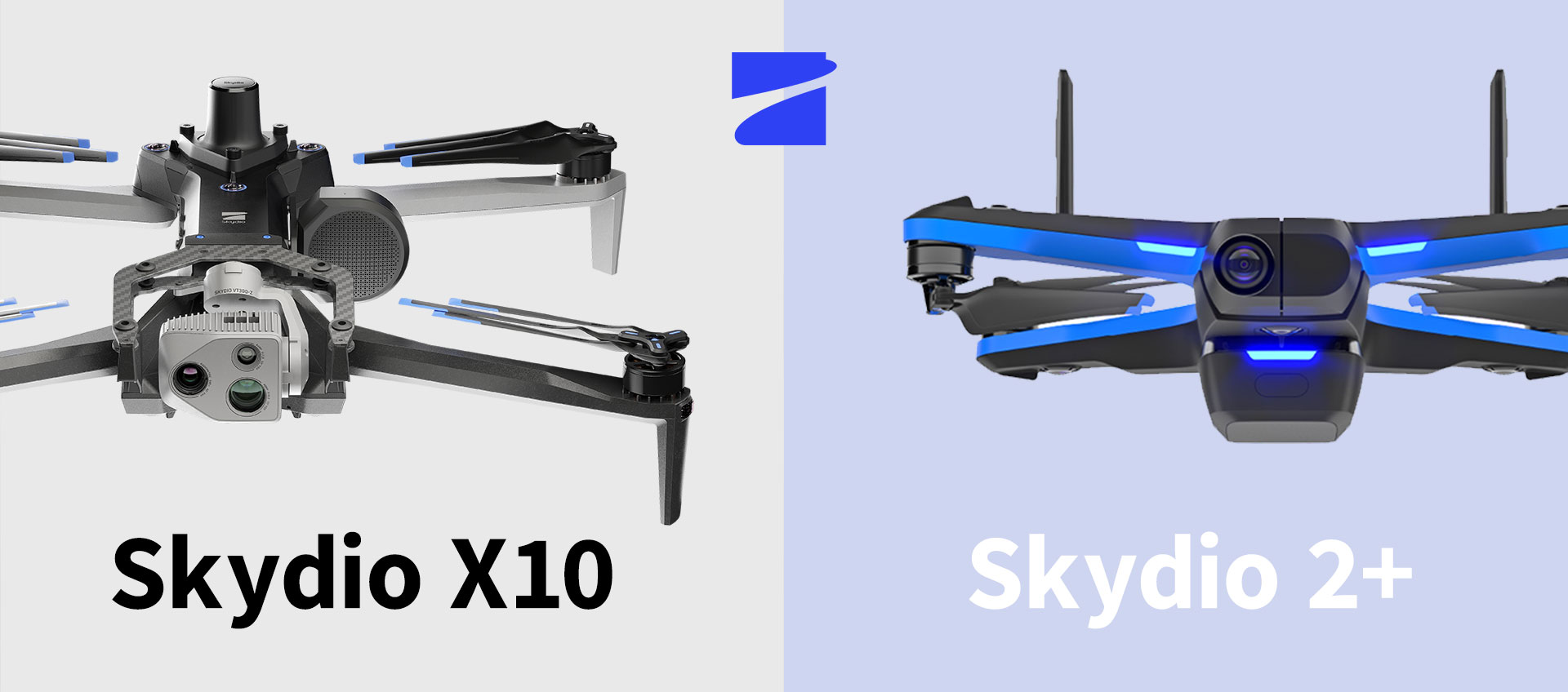 Skydio X10 と Skydio 2+ の性能比較